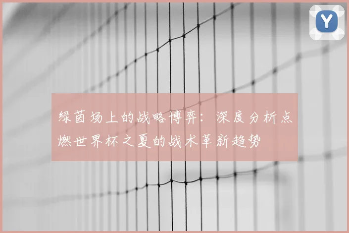 绿茵场上的战略博弈:深度分析点燃世界杯之夏的战术革新趋势