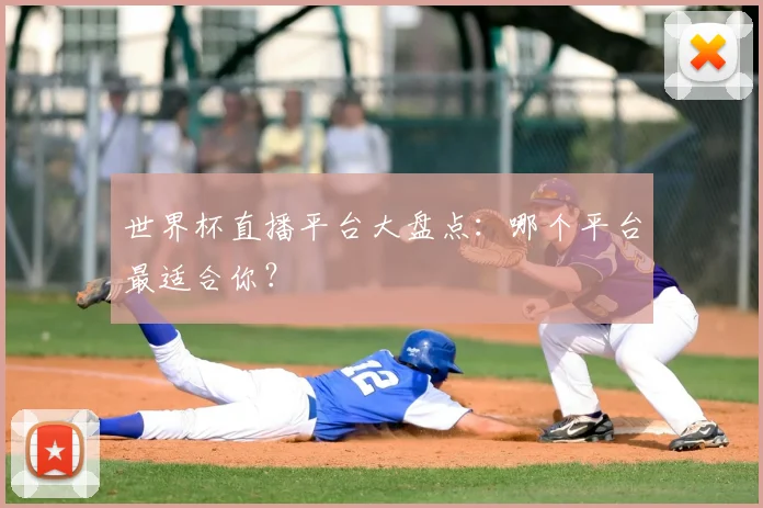 世界杯直播平台大盘点:哪个平台最适合你?
